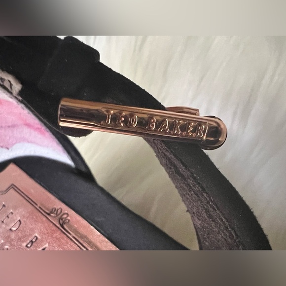 Ted Baker Women's Ruz Leather AF Ballet Flat, Black & w/rose gold, SZ 9.5 (EU40) - Picture 7 of 15